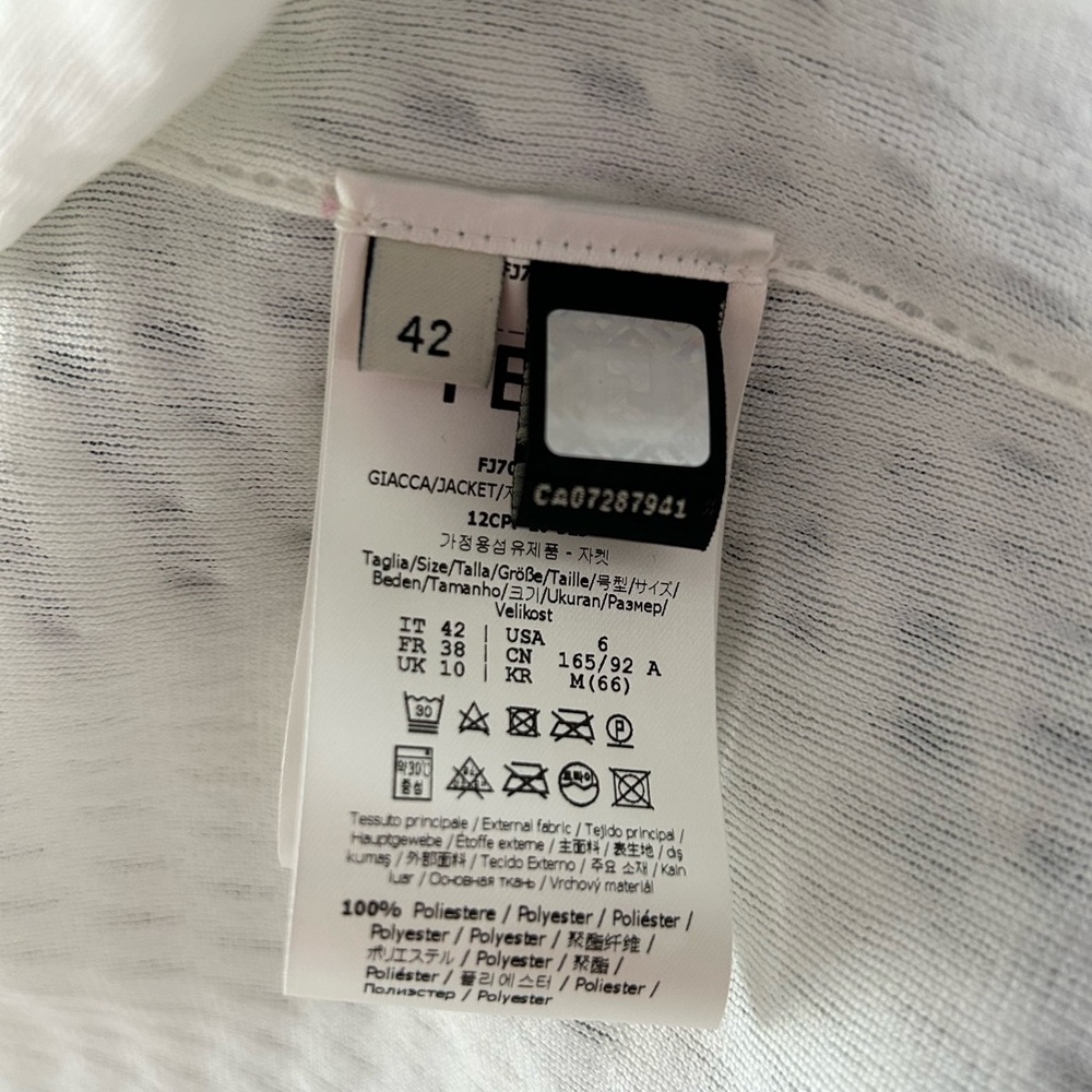 Fendi Textured White and Black Cardigan/jacket - Picture 7 of 8